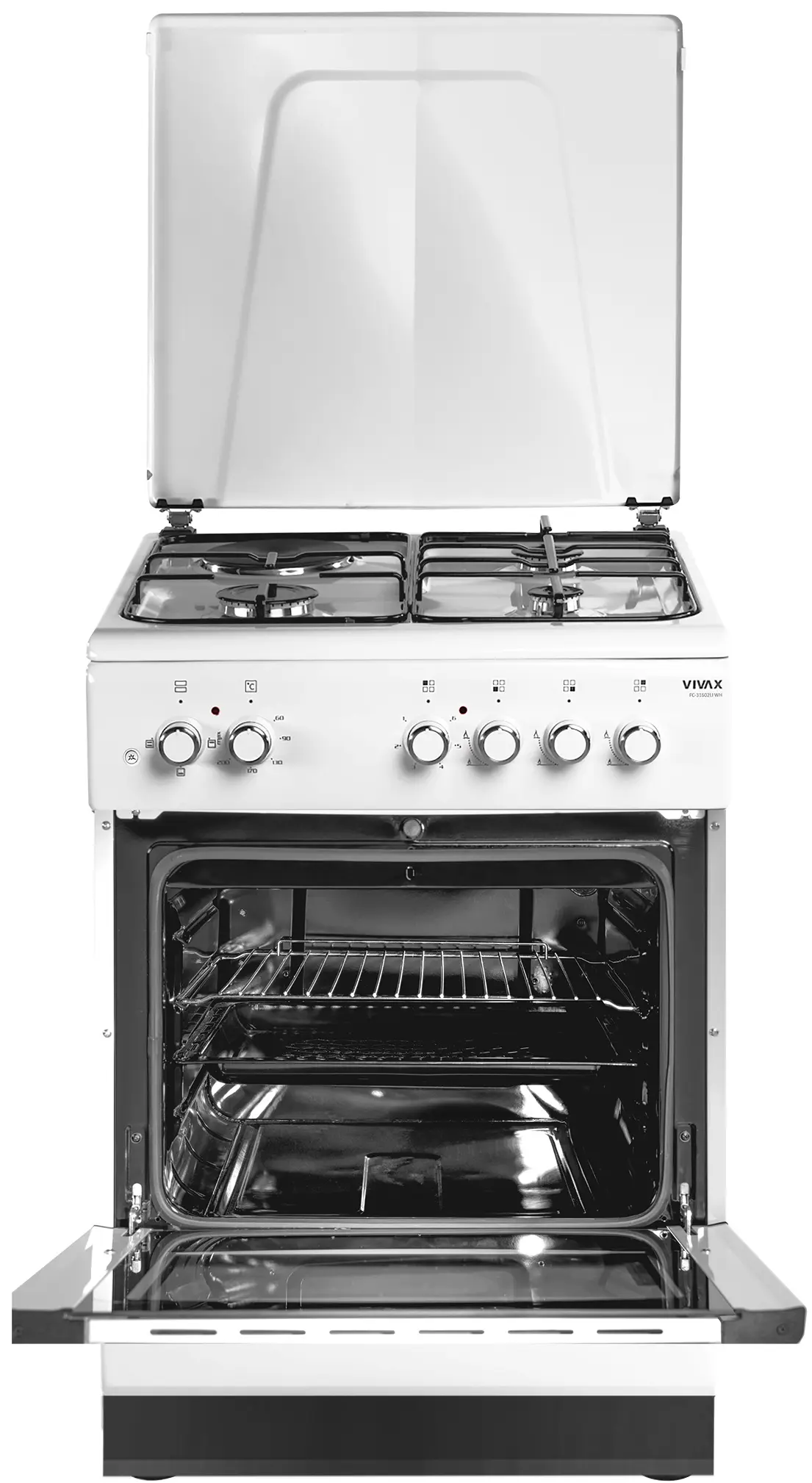 Aragaz combinat Vivax FC-31602LI WH (White) - 2