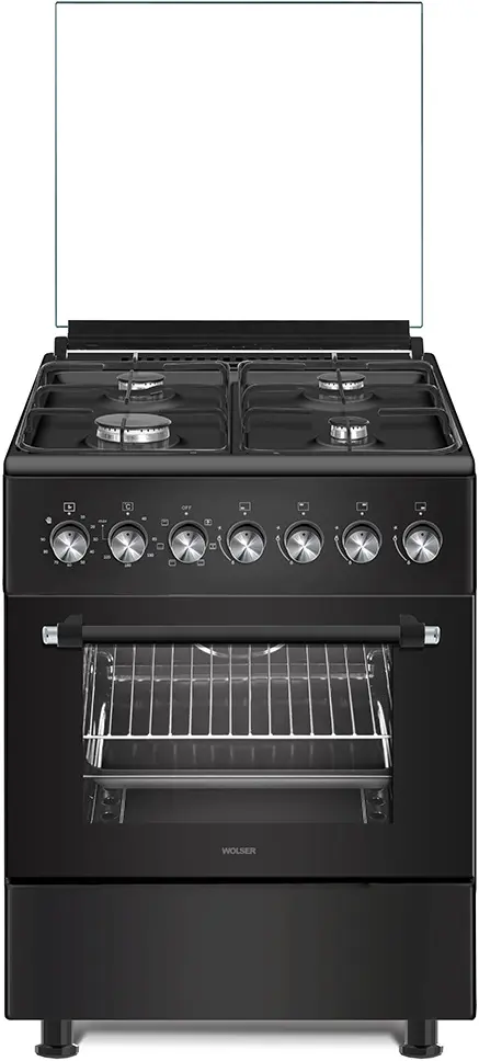 Plita combinata Wolser WL-F 60602 FFD (Black)