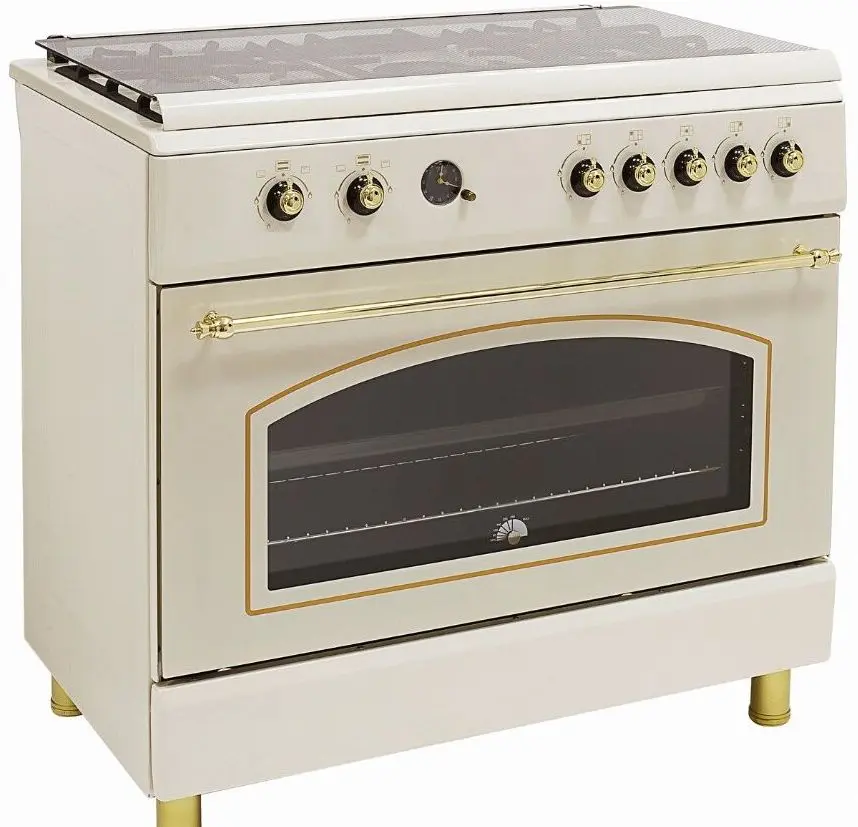 Aragaz combinat Zanetti Z9000 E Retro Premium (Beige/Bronze) - 2