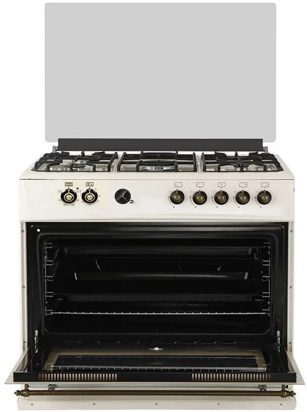 Aragaz combinat Zanetti Z9000 E Retro Premium (Beige/Bronze) - 3