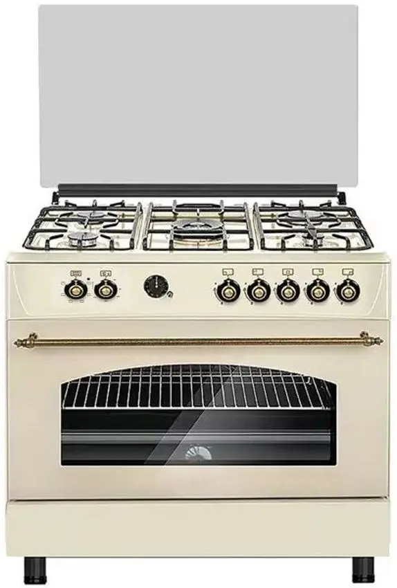 Aragaz combinat Zanetti Z9000 E Retro Premium (Beige/Bronze)