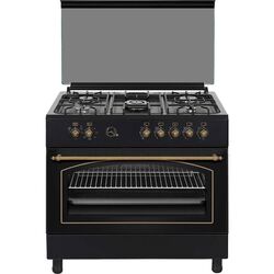 Aragaz combimat Zanetti Z9000 E Retro Premium (Black/Bronze)