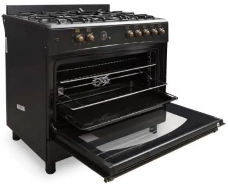 Aragaz combinat Zanetti Z9420 E Retro Premium (Black/Bronze) - 2