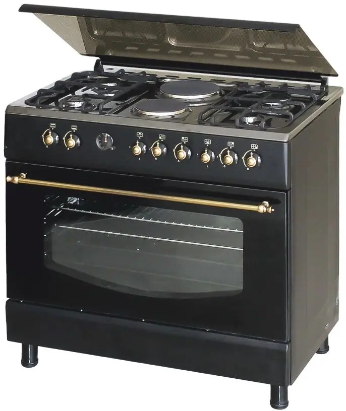 Aragaz combinat Zanetti Z9420 E Retro Premium (Black/Bronze)