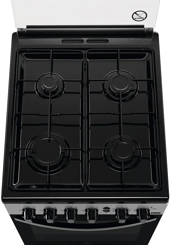 Газовая плита Zanussi ZCG612K1SA (Silver/Black) - 3