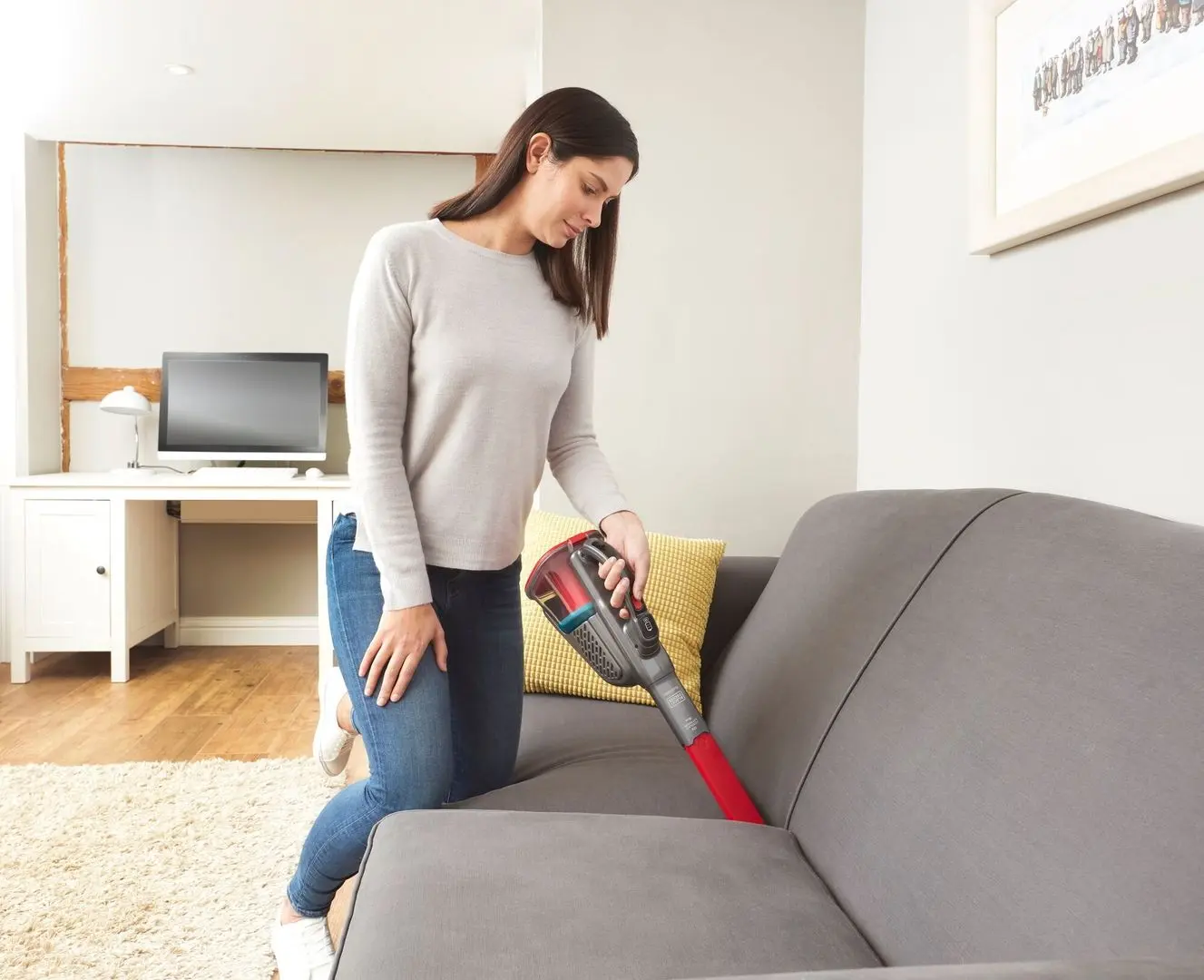 Aspirator de mana cu acumulator Black&Decker BHHV315J (Grey/Red)