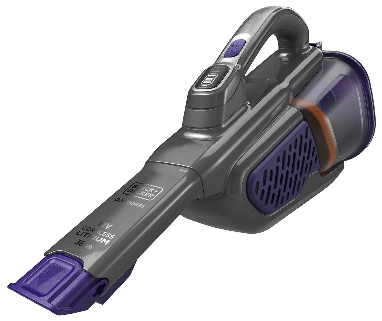 Aspirator de mana cu acumulator Black&Decker BHHV520BFP Solo (Grey/Purple)