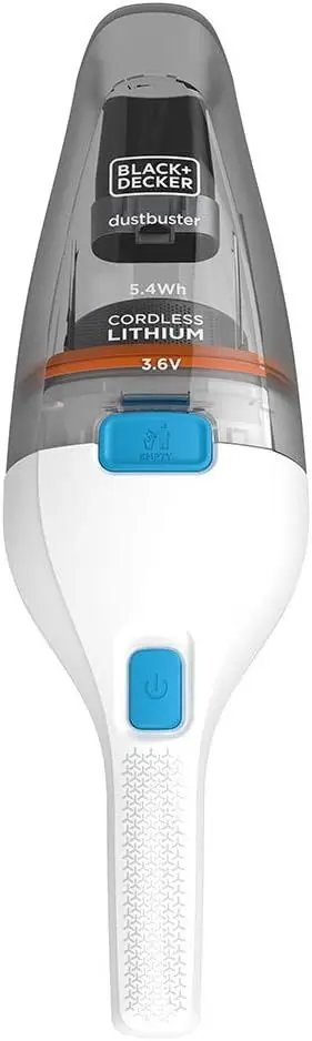 Aspirator de mana cu acumulator Black&Decker NVC115JL (White/Grey)