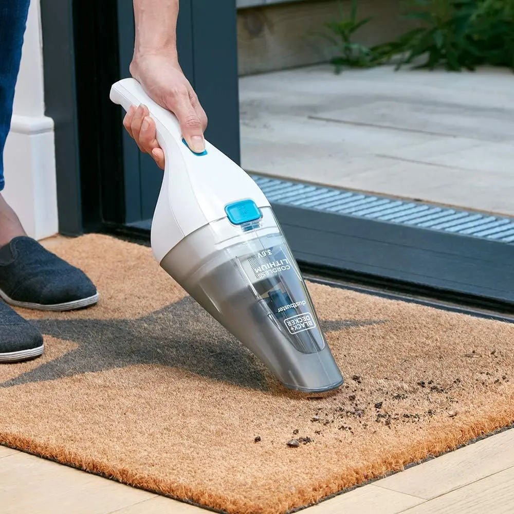 Aspirator de mana cu acumulator Black&Decker NVC115JL (White/Grey)