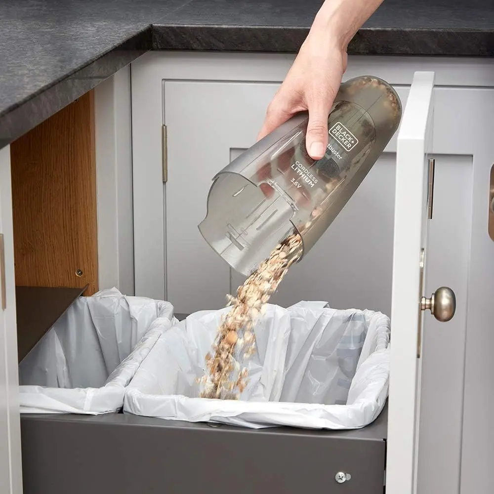 Aspirator de mana cu acumulator Black&Decker NVC115JL (White/Grey)