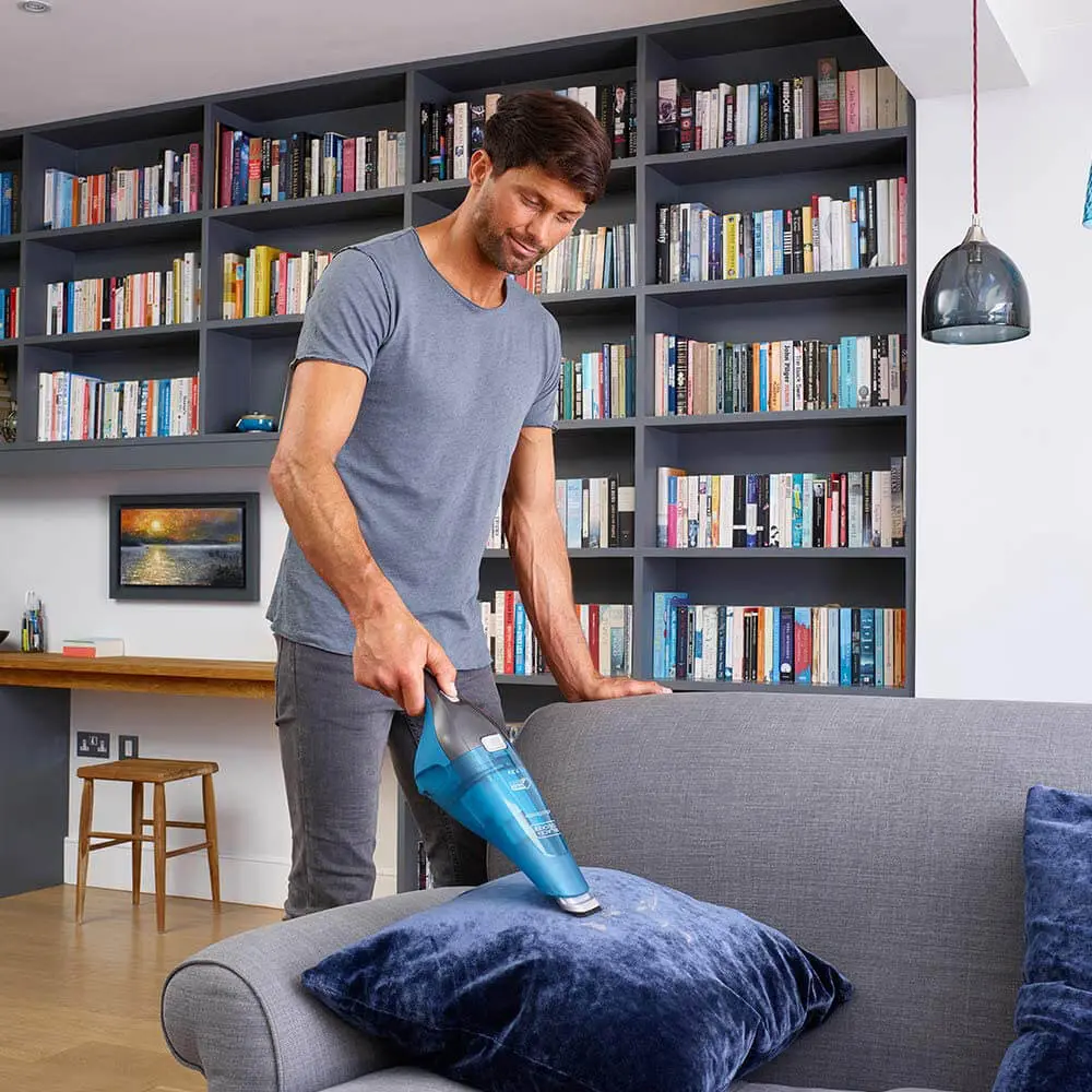 Портативный пылесос Black&Decker WDC215WA (Titanium Blue)