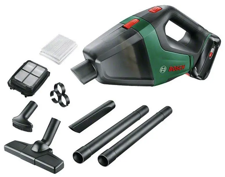 Aspirator de mana cu acumulator Bosch UniversalVac 18 (Black/Green)