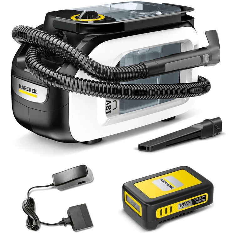 Aspirator cu spalare Karcher SE 3-18 Compact Home Battery + Kit 1.081-506.01 (White)