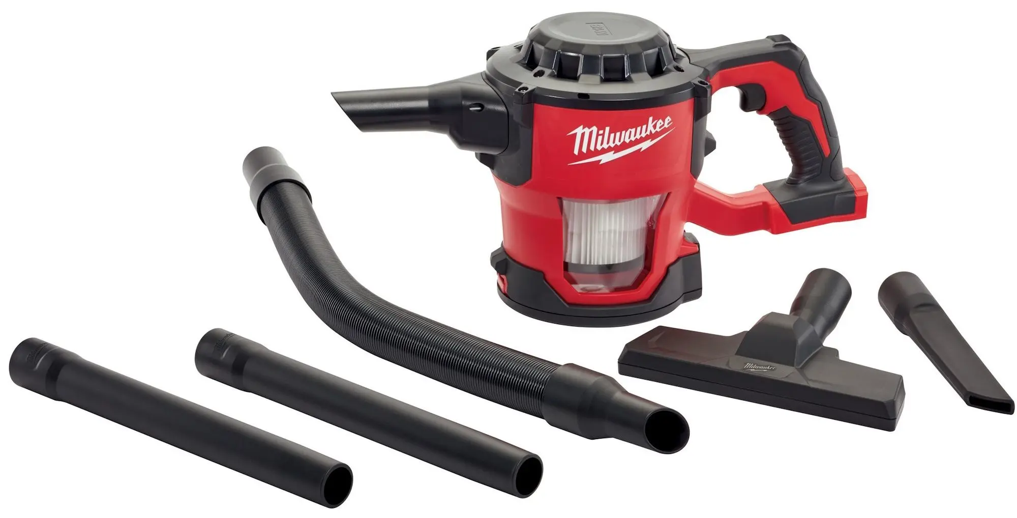 Aspirator de mana cu acumulator Milwaukee M18CV-0 Solo (Red/Black)