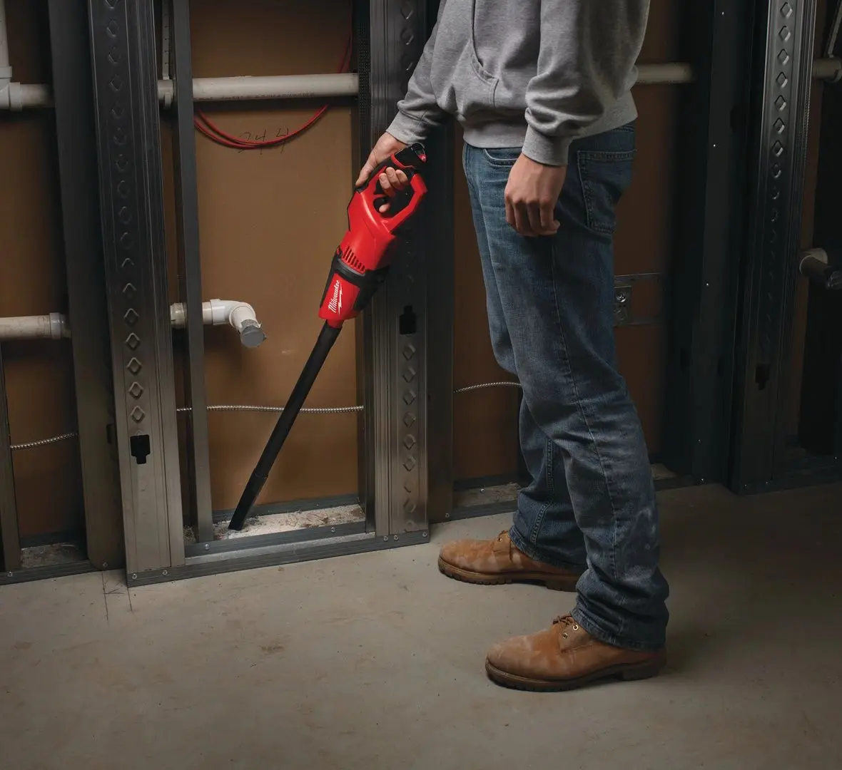 Aspirator portabil Milwaukee M12 HV-0 (Red/Black)