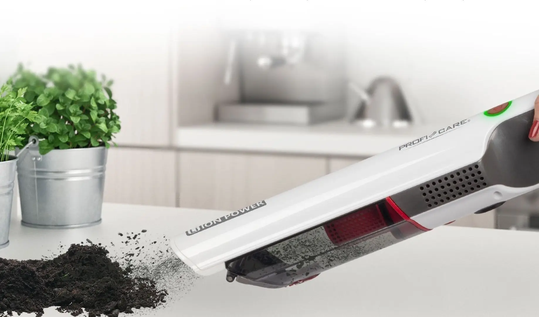 Aspirator portabil ProfiCare AKS 3102 (White/Anthracite)