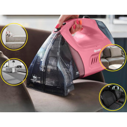 Ручной моющий пылесос Swan SC18410QOCN (Black/Pink) Thumb