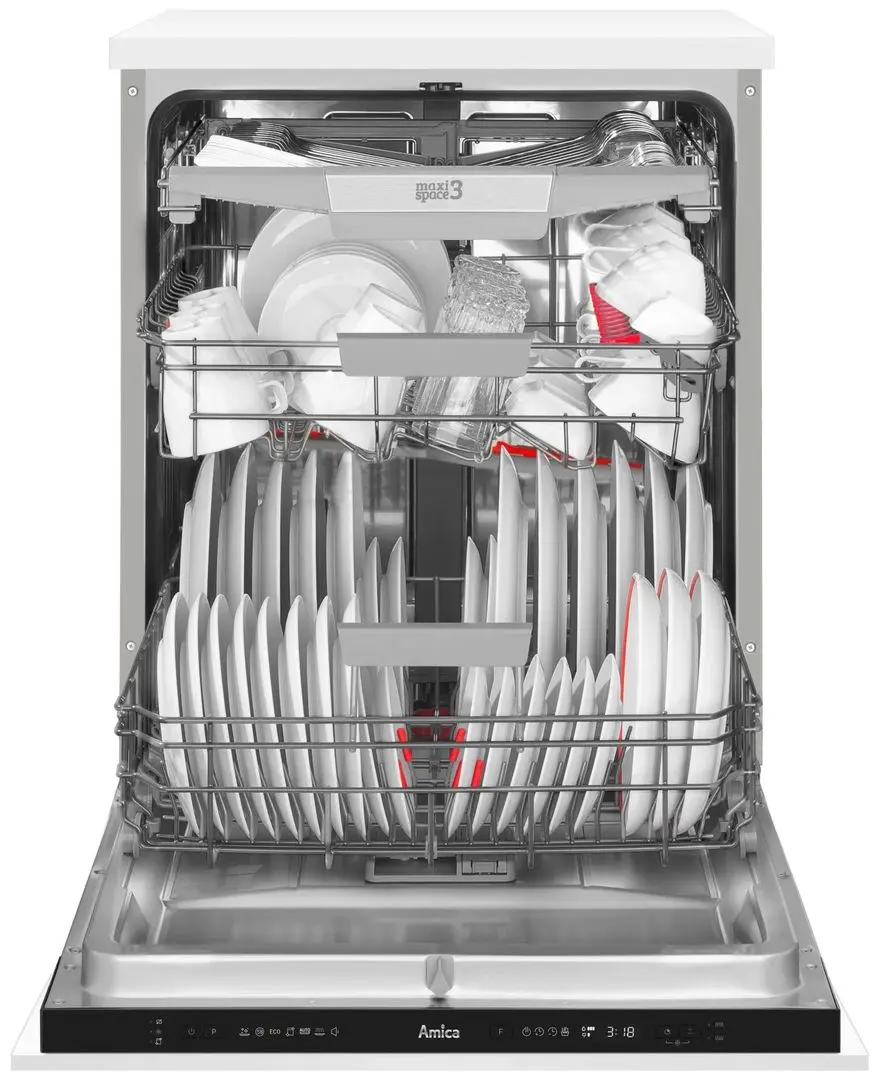 Встраиваемая посудомоечная машина Amica DIM66B7EBONiH (White) - 4