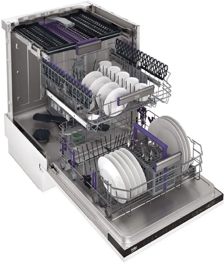 Masina de spalat vase incorporabila Beko DIS28120 (Black)