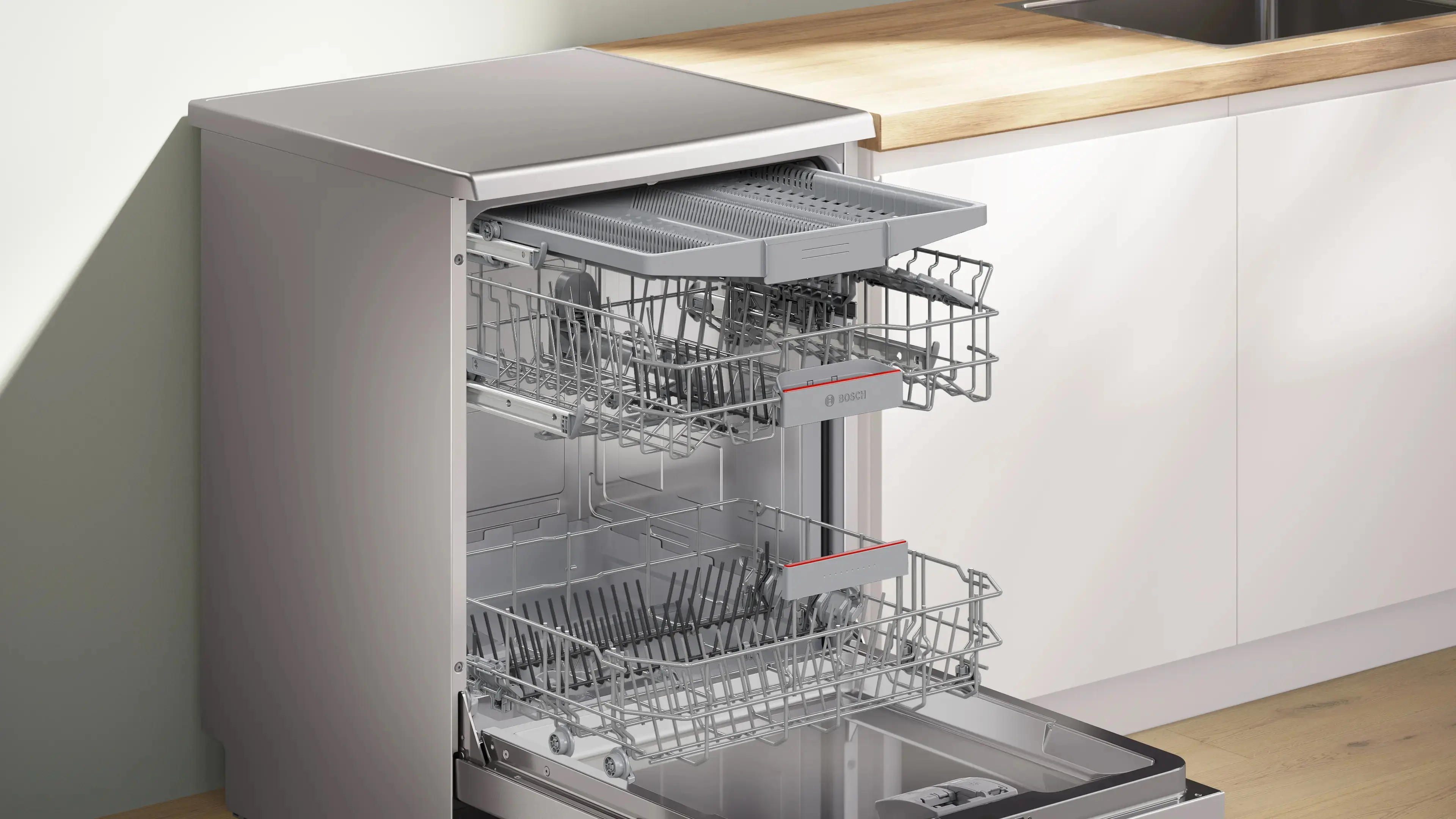 Masina de spalat vase Bosch SMS4EVI04E (Inox) - 3