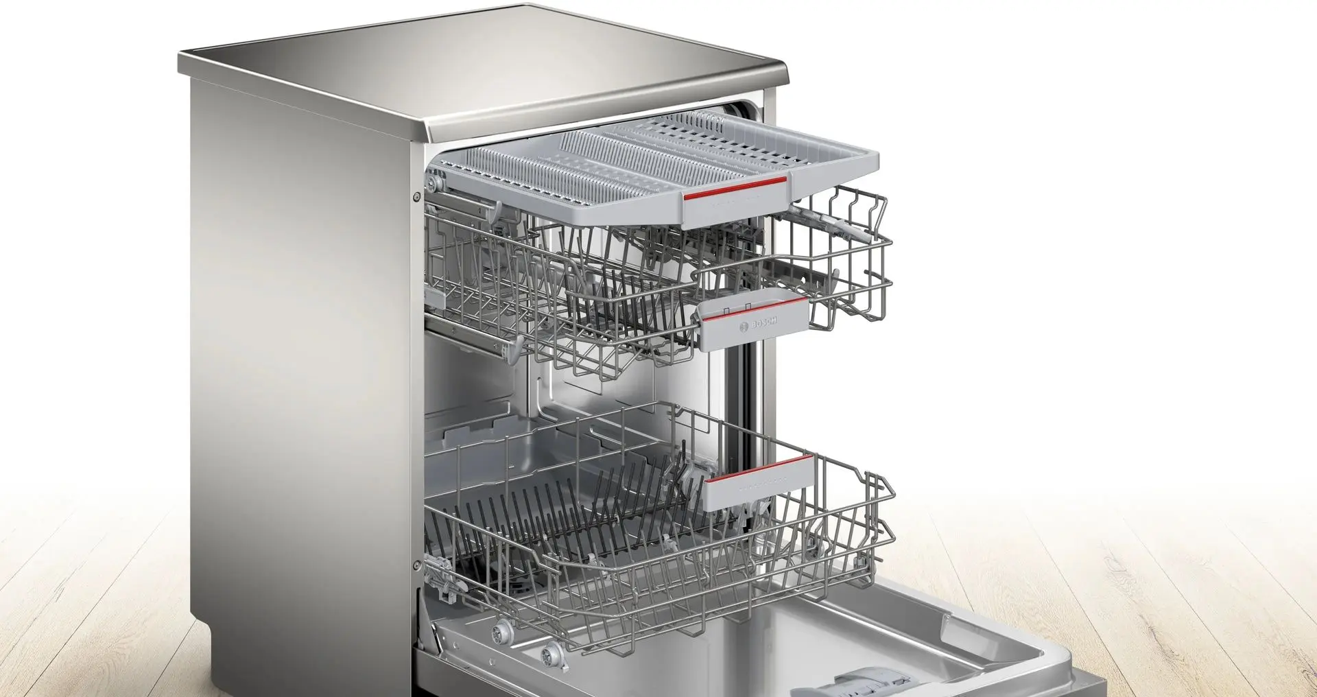Masina de spalat vase Bosch SMS4HVI32E (Inox) - 3