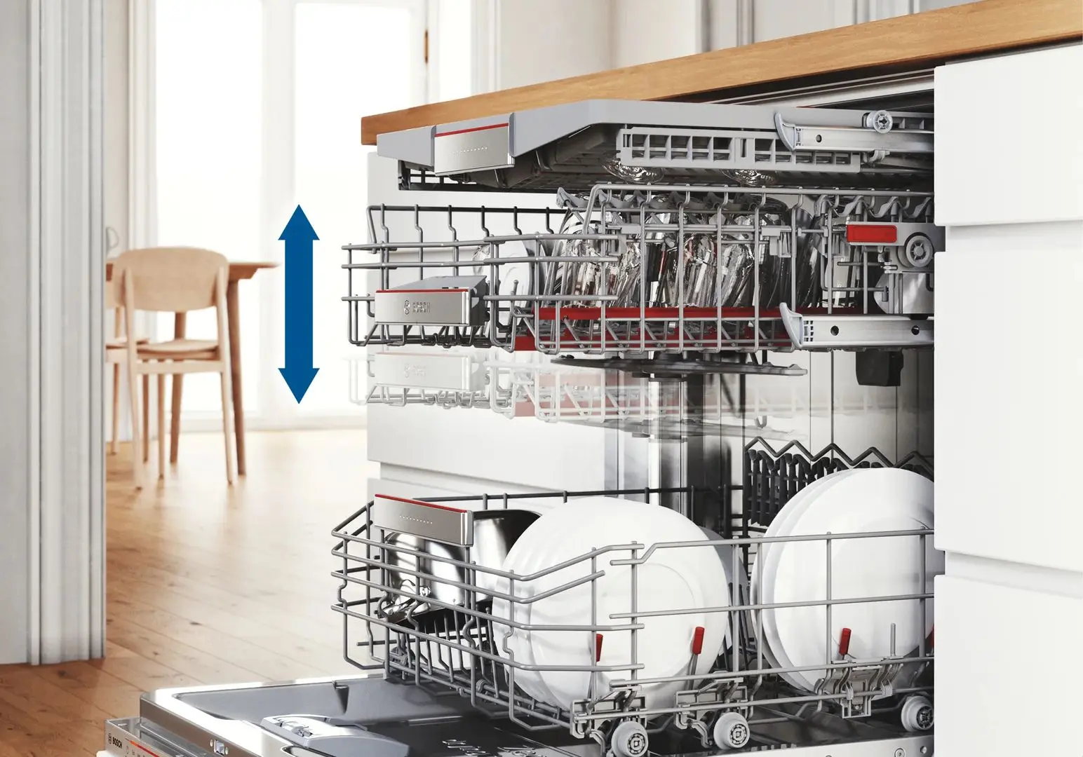 Masina de spalat vase incorporabila Bosch Serie 6 SPI6EMS23E (Inox) - 5