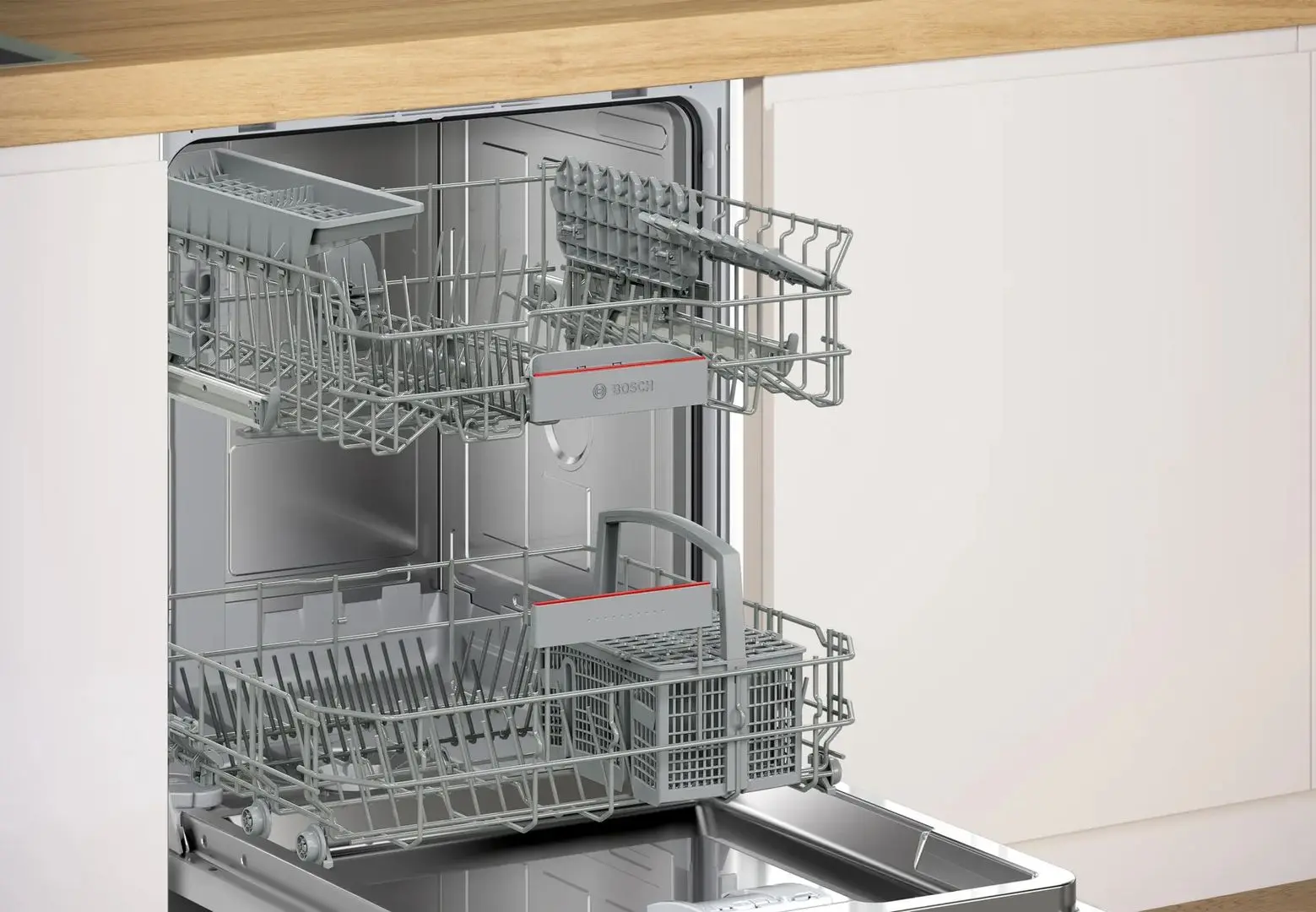 Masina de spalat vase incorporabila Bosch SMI4HTS00E (White/Inox)