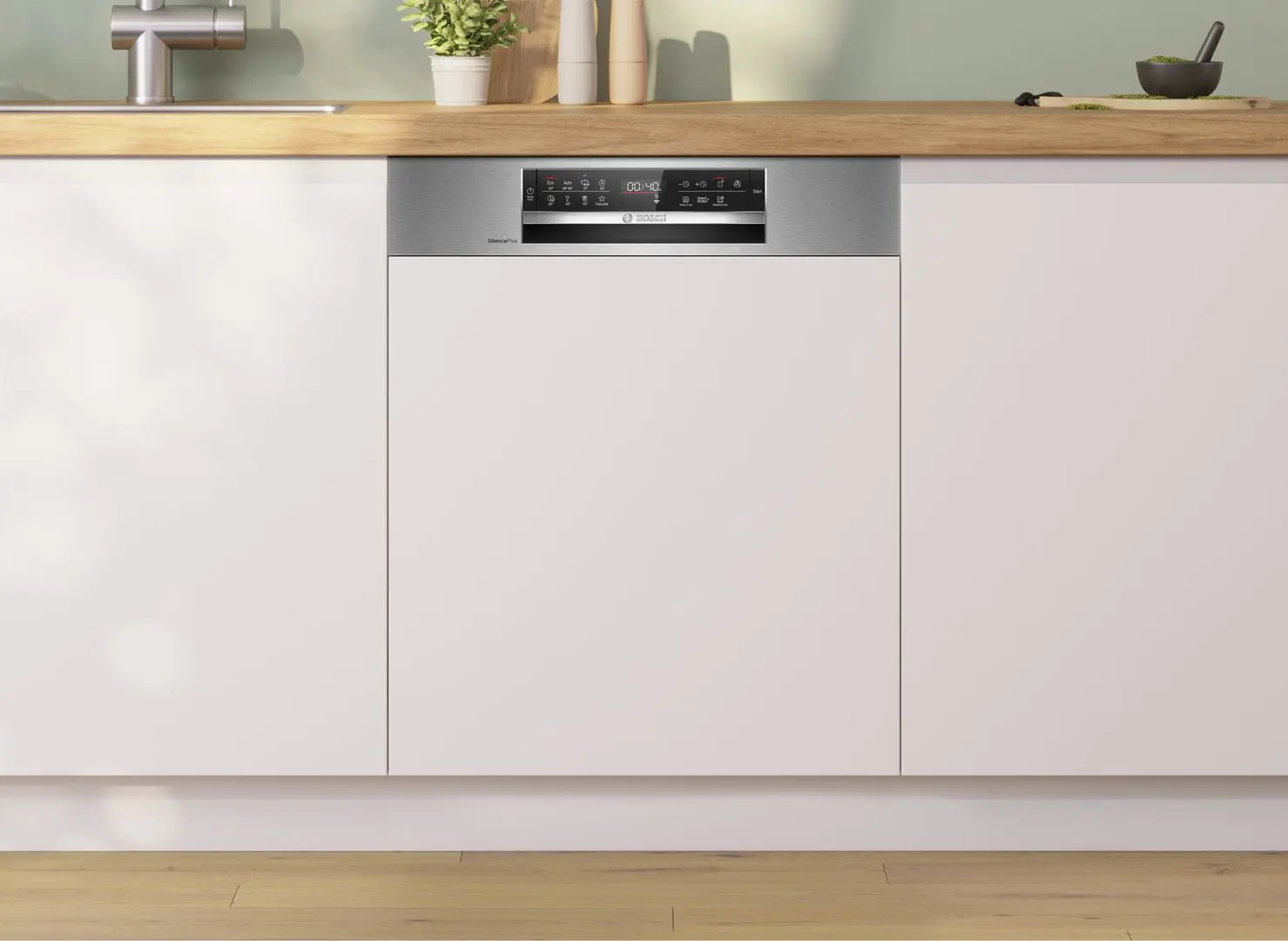 Masina de spalat vase incorporabila Bosch SMI6ECS00E (White/Inox)