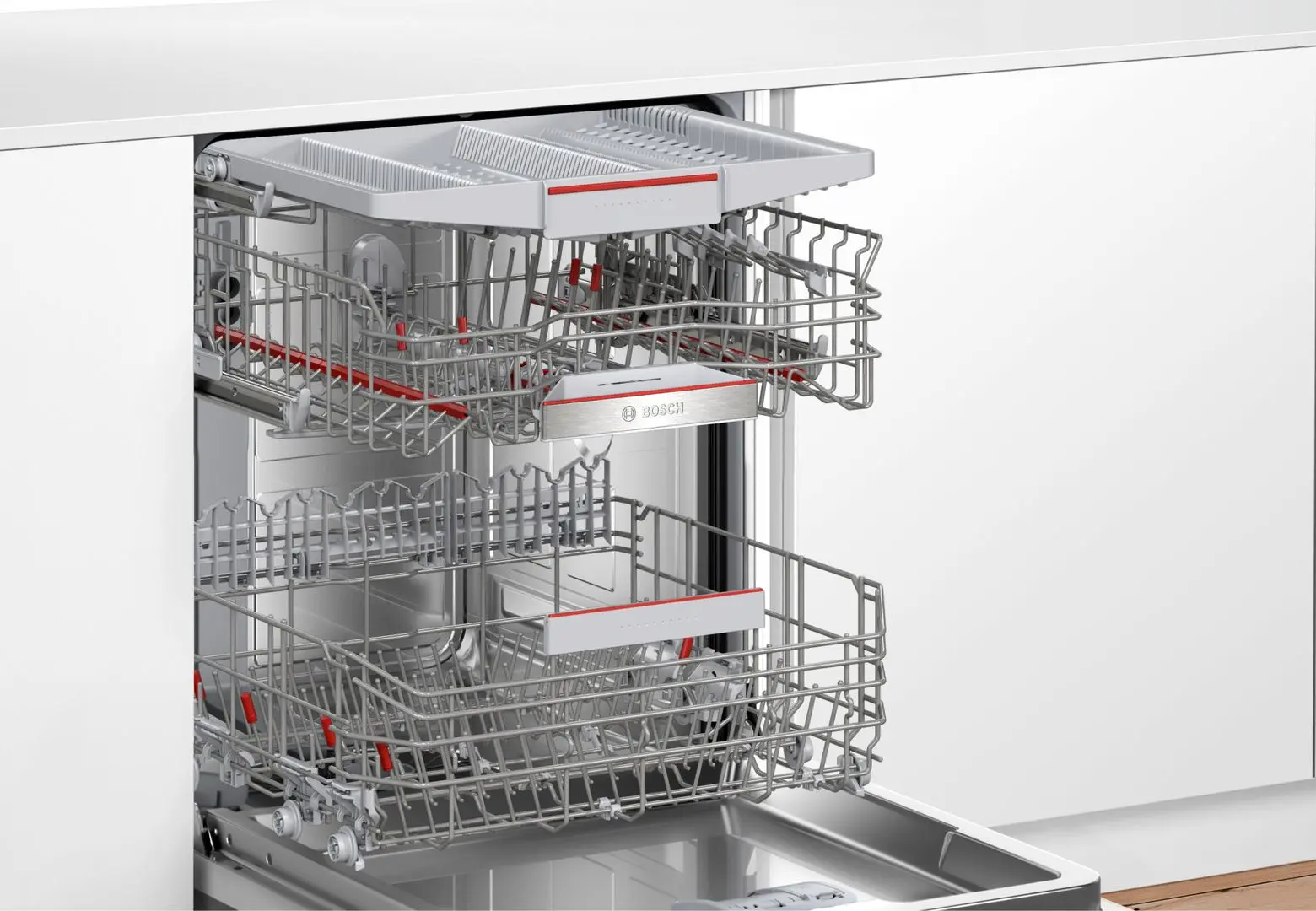 Masina de spalat vase incorporabila Bosch SMI6ECS00E (White/Inox)