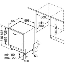Masina de spalat vase incorporabila Bosch SMV6ZCX13E (White) Thumb