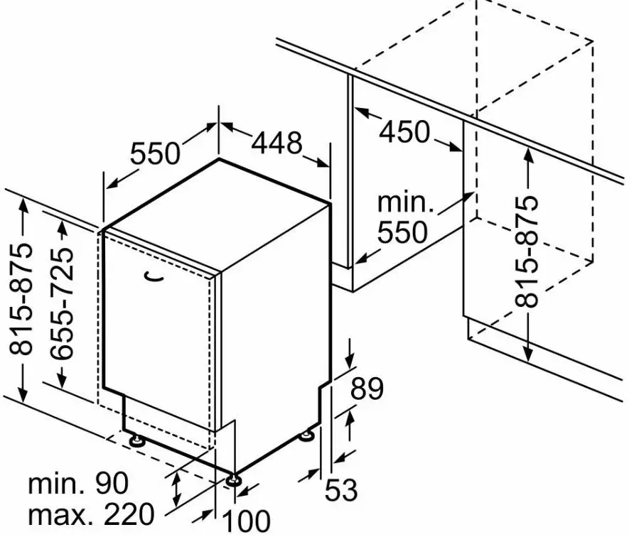 Masina de spalat vase incorporabila Bosch SPV2HKX42E (White)