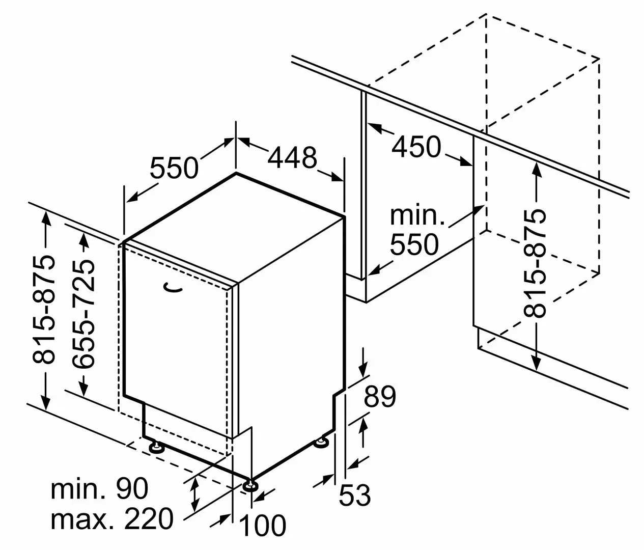 Встраиваемая посудомоечная машина Bosch SPV4EKX24E (Inox)