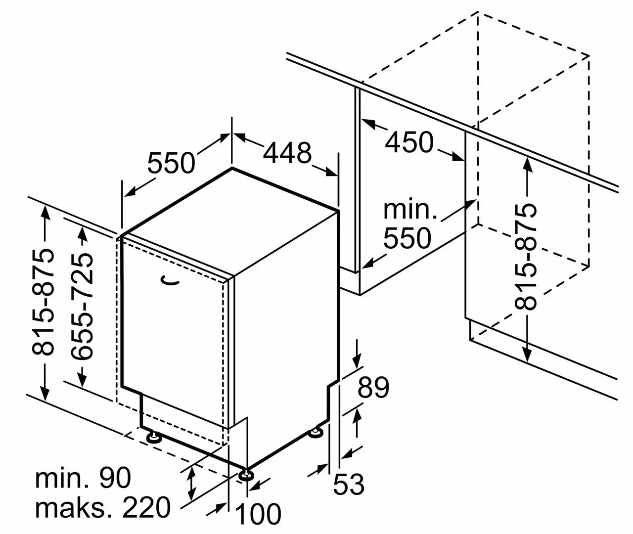 Встраиваемая посудомоечная машина Bosch SPV4EMX10E (Silver)