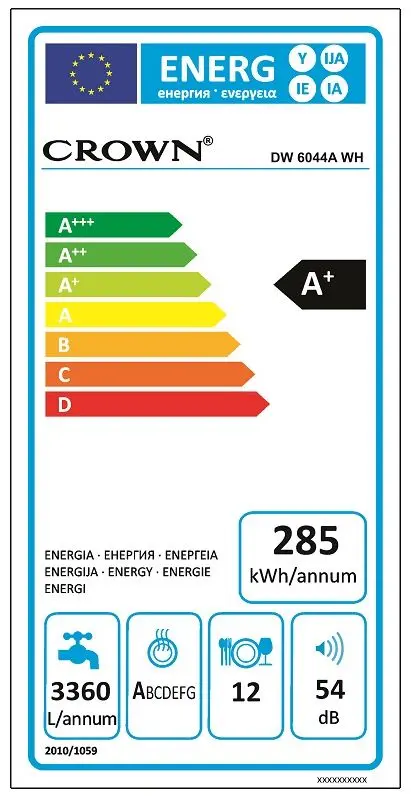 Посудомоечная машина Crown DW 6044 A (White) - 2