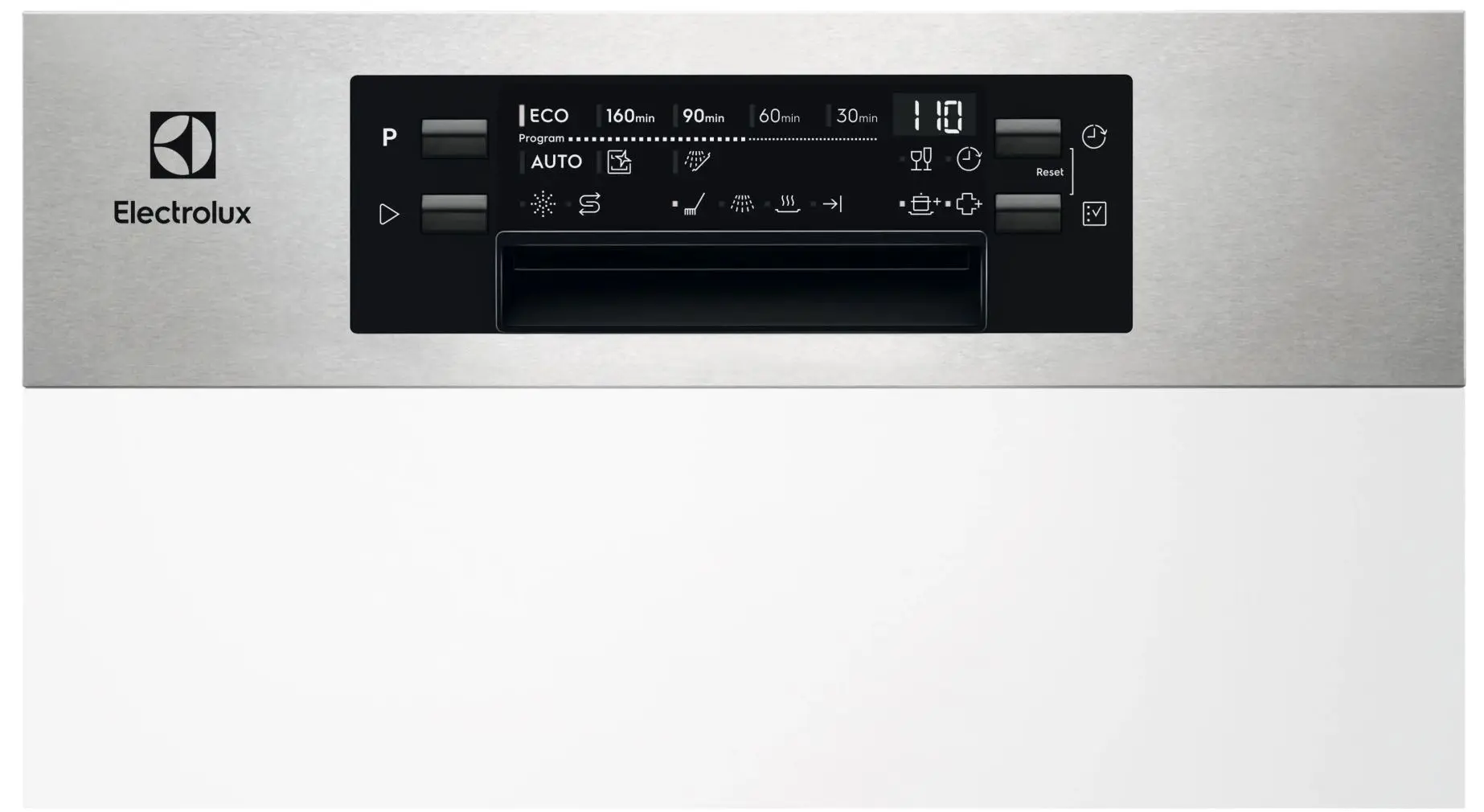 Masina de spalat vase semiincorporabila Electrolux EES42210IX (Inox/Black)