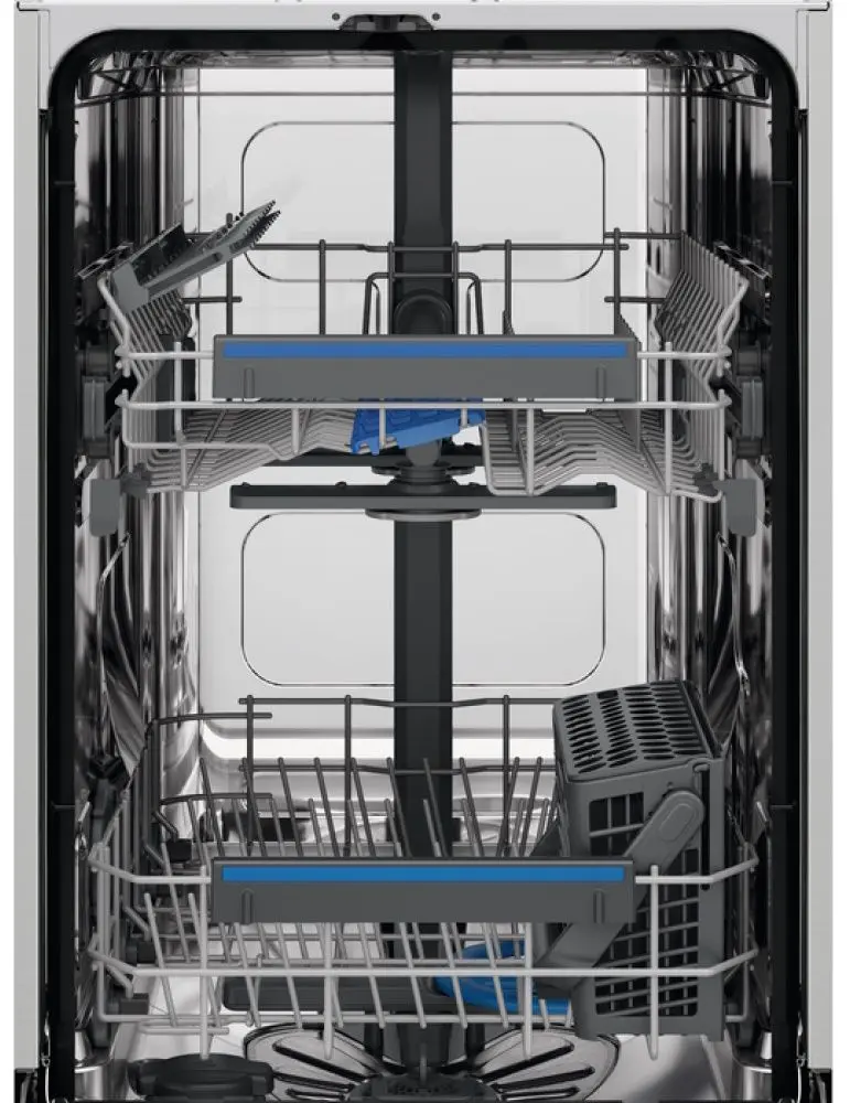 Masina de spalat vase semiincorporabila Electrolux EES42210IX (Inox/Black)