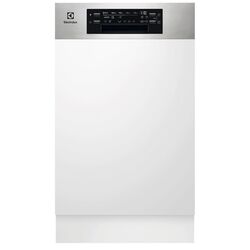 Masina de spalat vase semiincorporabila Electrolux EES42210IX (Inox/Black)