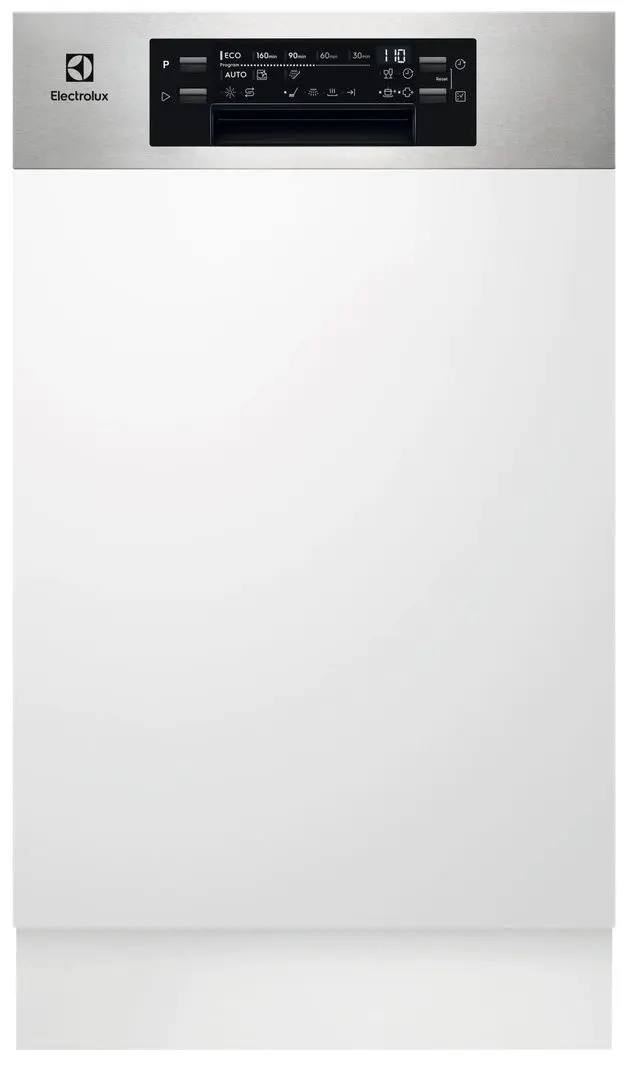 Masina de spalat vase semiincorporabila Electrolux EES42210IX (Inox/Black)