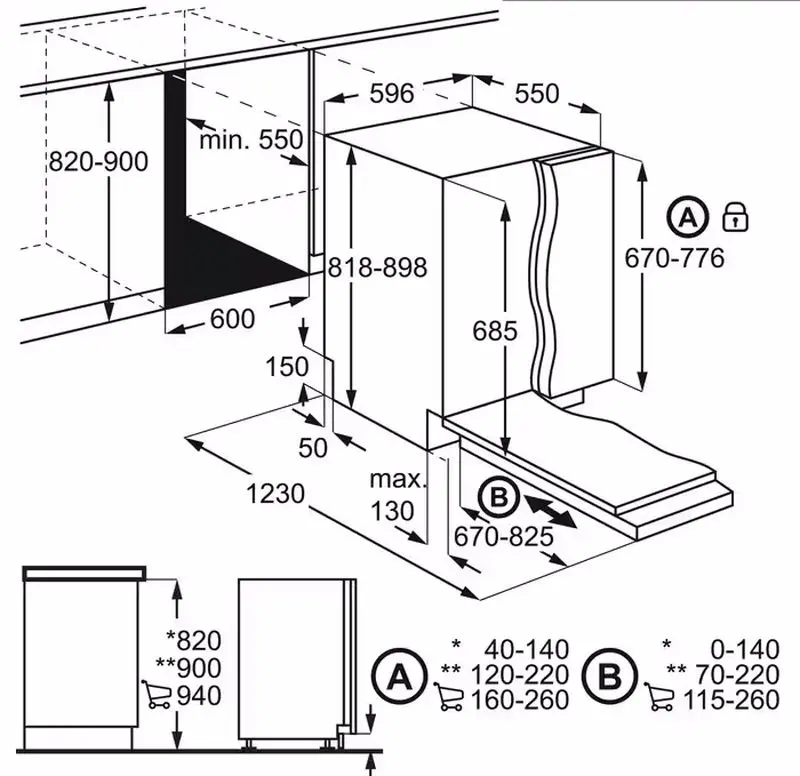 Встраиваемая посудомоечная машина Electrolux 700 Pro KEGB9405L (Silver/Black)