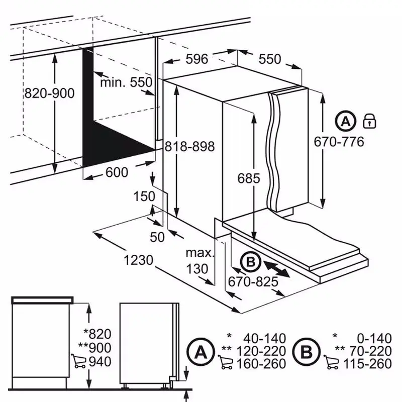 Встраиваемая посудомоечная машина Electrolux KECB7310L (Silver/Black)
