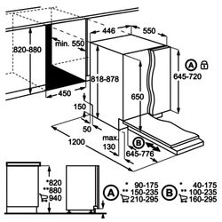 Masina de spalat vase incorporabila Electrolux KESC2210L (White) Thumb