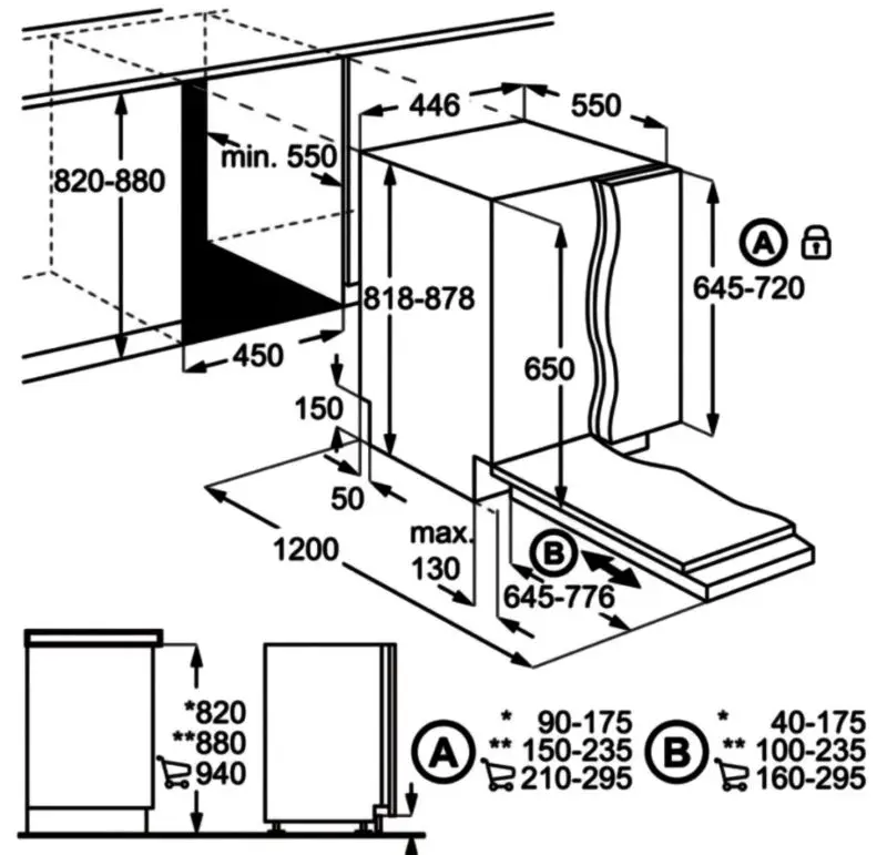 Masina de spalat vase incorporabila Electrolux KESC2210L (White)