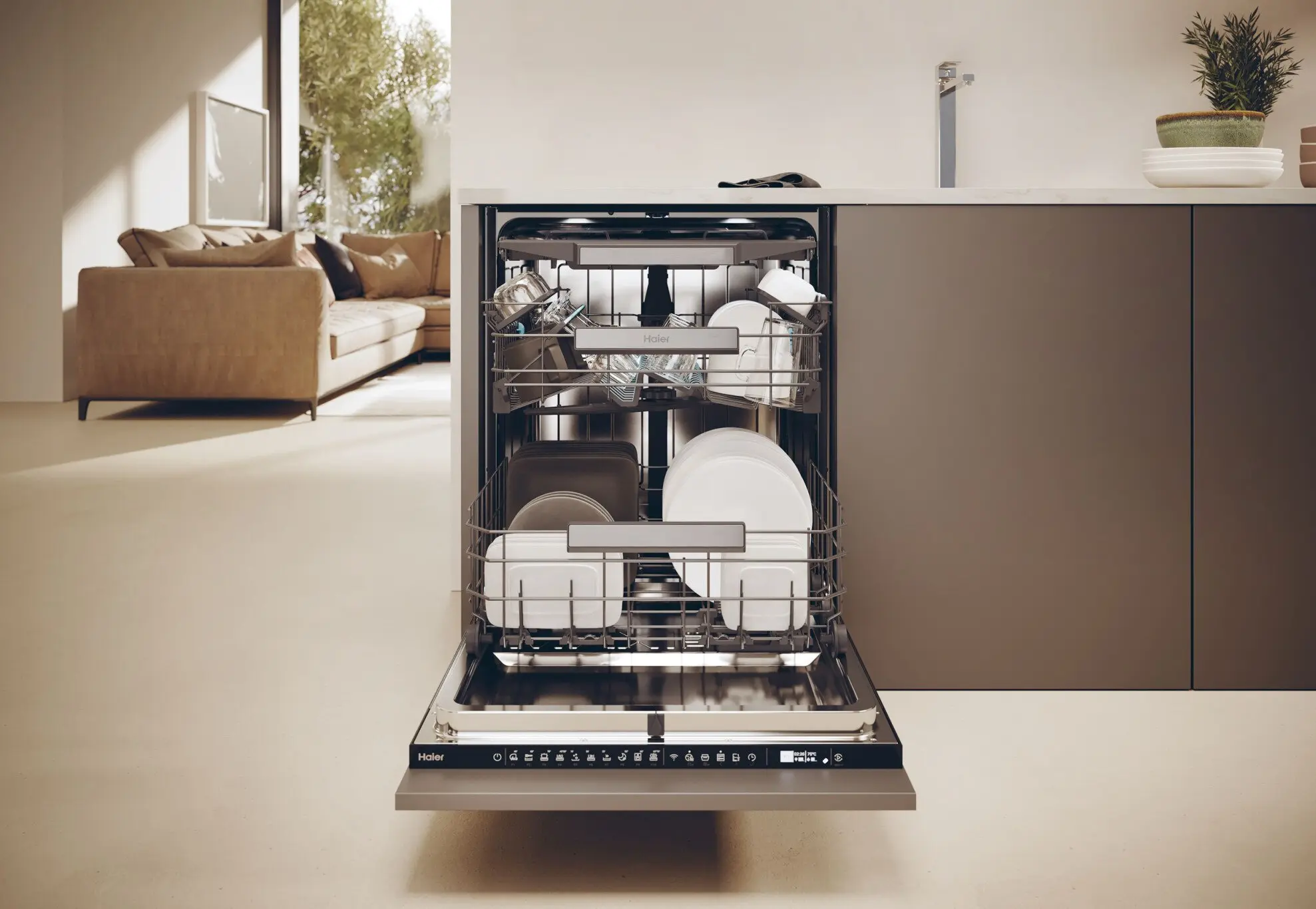 Masina de spalat vase incorporabila Haier I-Pro Shine XS 4A4M3PB (White) - 6