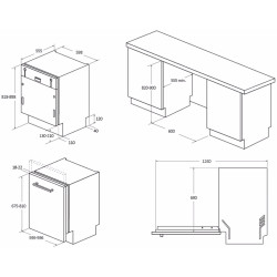 Masina de spalat vase incorporabila Haier XS 6B0S3FSB (White) Thumb