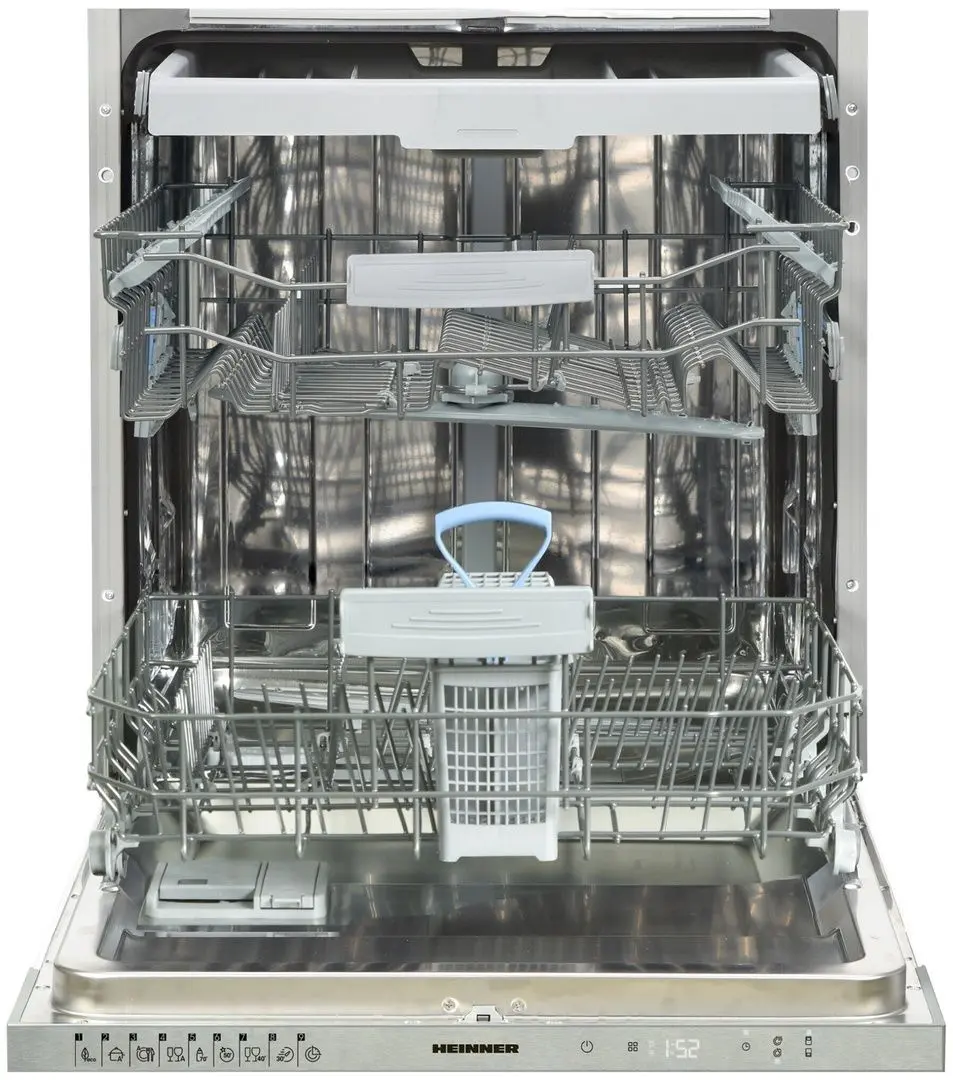 Встраиваемая посудомоечная машина Heinner HDW-BI6093TE++ (White) - 4