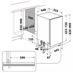 Masina de spalat vase incorporabila Indesit DSIO 3M24 C S (Silver) Thumb