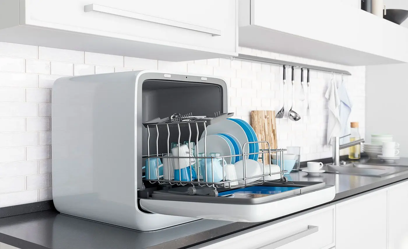Посудомоечная машина Midea MCFD42900BL Mini (Blue/White) - 5