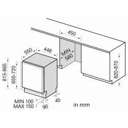 Masina de spalat vase incorporabila Midea MDWEB1004MB-WI (Inox) Thumb