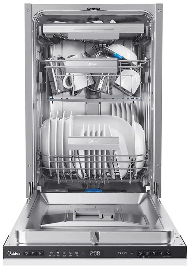 Masina de spalat vase incorporabila Midea MDWEB1004MB-WI (Inox)