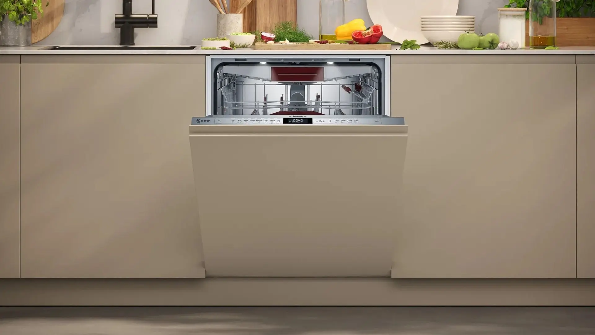 Встраиваемая посудомоечная машина Neff S157ZCX01E (Beige) - 7